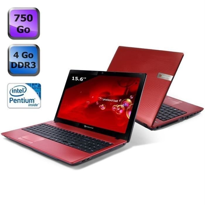 Packard Bell TK87 GN 201FR Rouge   Achat / Vente ORDINATEUR PORTABLE