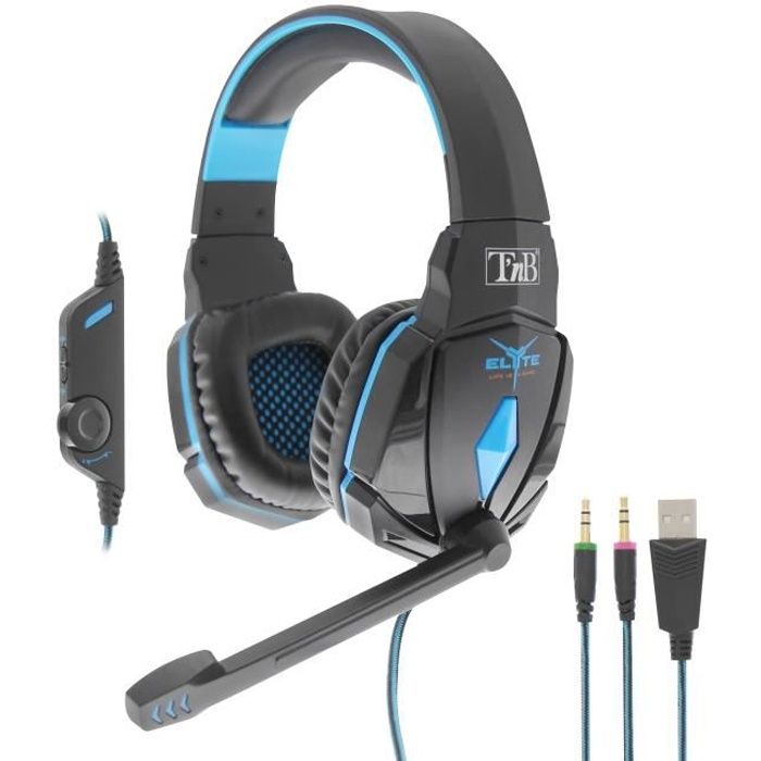 Elyte Falcon Casque Stéréo Gaming Avec Micro Pour Pc Mac Et Ps4