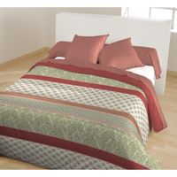 COUETTE CALINE Couette imprimée Mia - 220 x 240 cm - Olive COUETTE CALINE Couette imprimée Mia - 220 x 240 cm - Olive