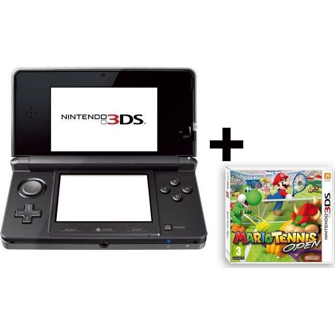 3DS NOIRE COSMOS + MARIO TENNIS OPEN   Achat / Vente DS 3DS NOIRE