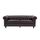 EDGAR Canapé Chesterfield droit fixe 3 places - PU
