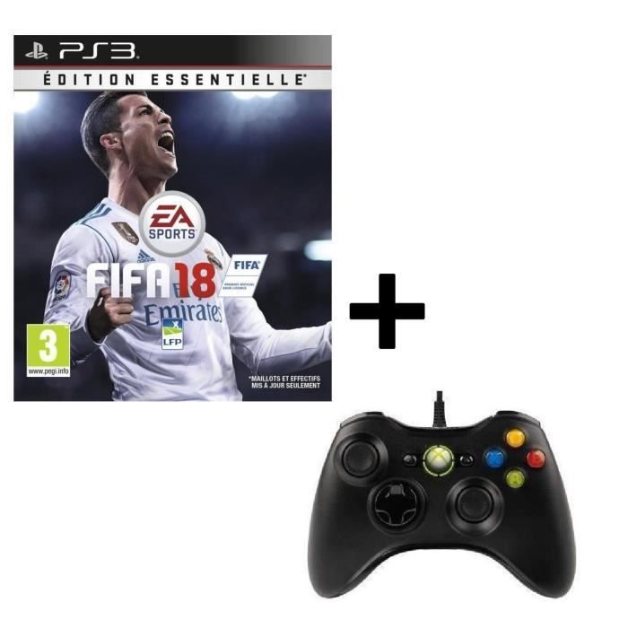 Pack FIFA 18 Edition Essentielle Jeu PS3 + Manette de Jeu Pack FIFA 18 Edition Essentielle Jeu PS3 + Manette de Jeu