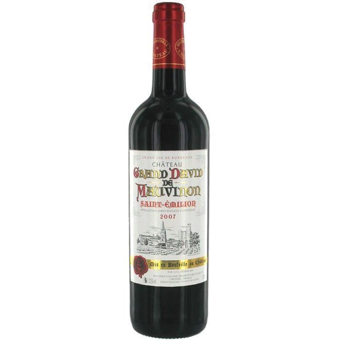 Château Grand David de Mauvinon   Millésime 2007   AOC Saint Emilion