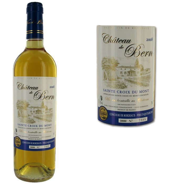 2008   Achat / Vente VIN BLANC Château de Bern 2008