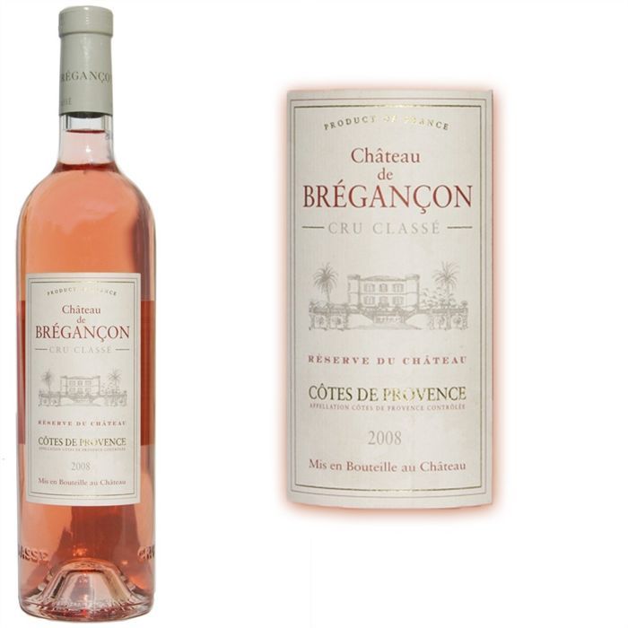 Château de Brégançon Cuvée Prestige 2008   Achat / Vente VIN ROSE