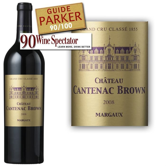 2008   Achat / Vente VIN ROUGE Château Cantenac Brown 2008