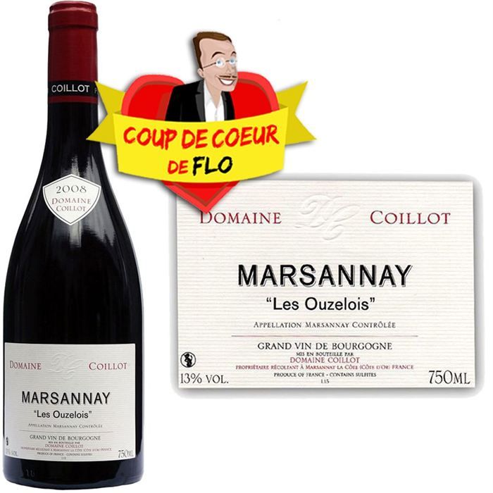 Marsannay 2008   Achat / Vente VIN ROUGE Coillot Marsannay 2008