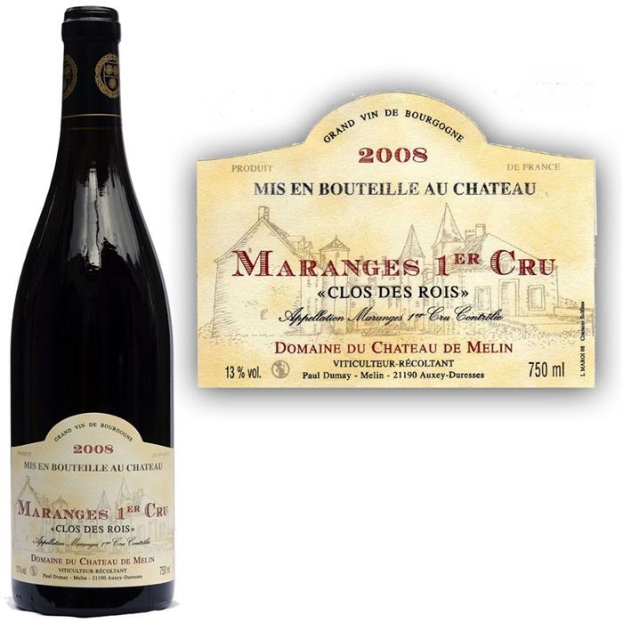 Maranges 1er 2008   Achat / Vente VIN ROUGE Melin Maranges 1er 2008