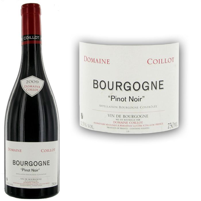 2009   Achat / Vente VIN ROUGE Dne Coillot Pinot Noir 2009  