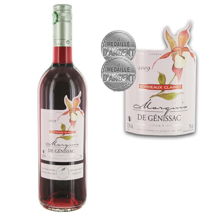 de Génissac 2009   Achat / Vente VIN ROSE Marquis de Génissac 2009