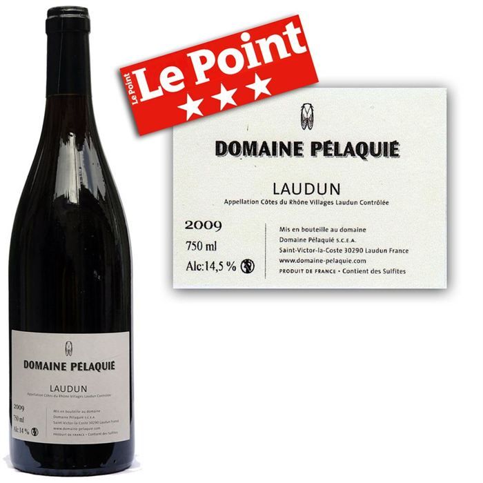 2009   Achat / Vente VIN ROUGE Domaine Pélaquié Laudun 2009