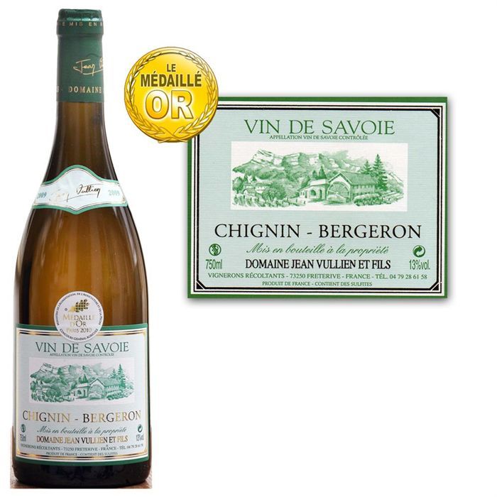 Chignin Bergeron 2009   Achat / Vente VIN BLANC Chignin Bergeron 2009