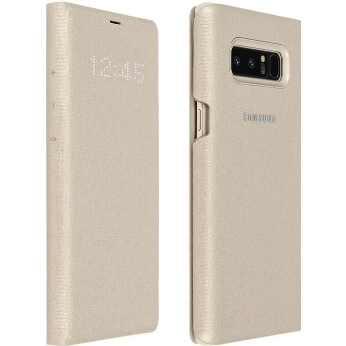 coque note 8 samsung led view