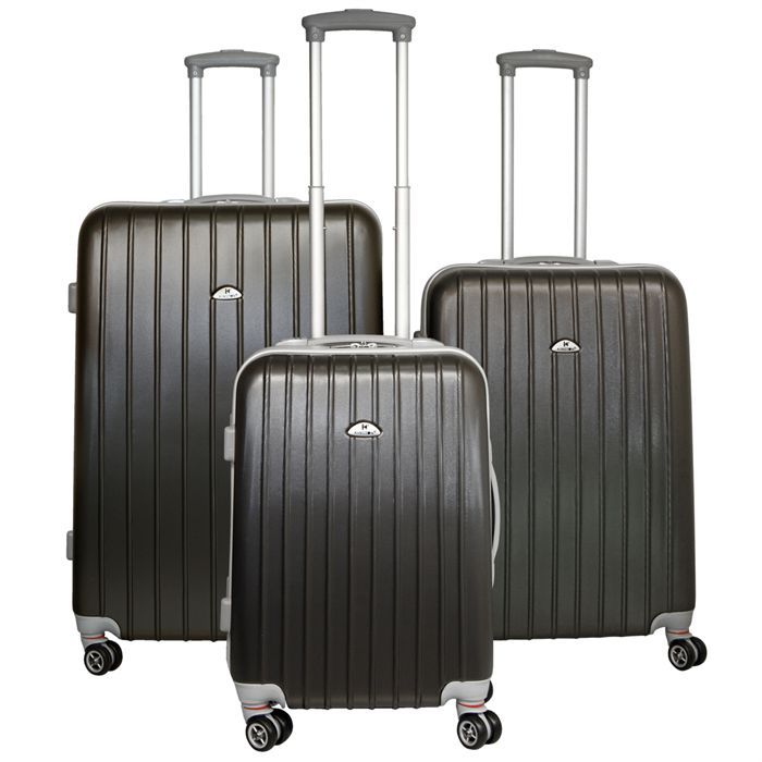 KINSTON Set de 3 Valises Trolley Gris foncé   Achat / Vente SET DE