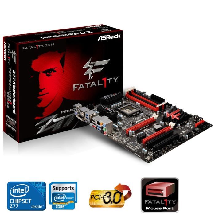 Carte mère socket LGA 1155   Chipset Intel Z77   4 slots DDR3   SATA