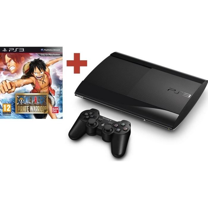 CONSOLE PS3 SLIM NOIRE 12 GO + ONE PIECE PIRATE   Achat / Vente