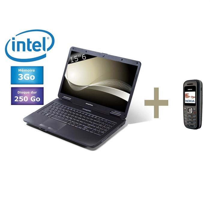 Acer Emachines E527 903G25Mn + NOKIA 1208 Noir   Achat / Vente