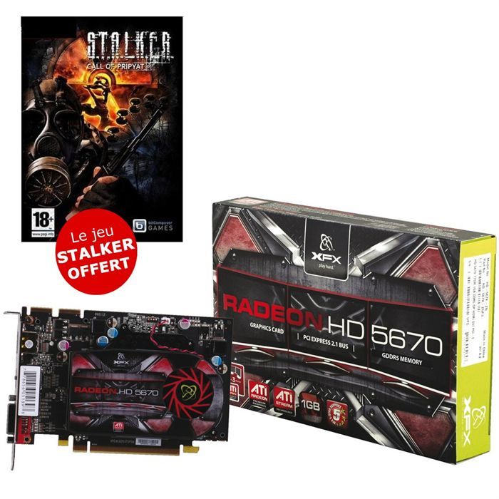 XFX ATI Radeon HD 5670 1Go   Achat / Vente CARTE GRAPHIQUE XFX ATI HD