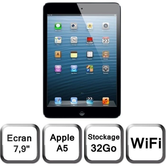 Apple iPad mini Wi Fi 32 Go noir & ardoise   Achat / Vente TABLETTE