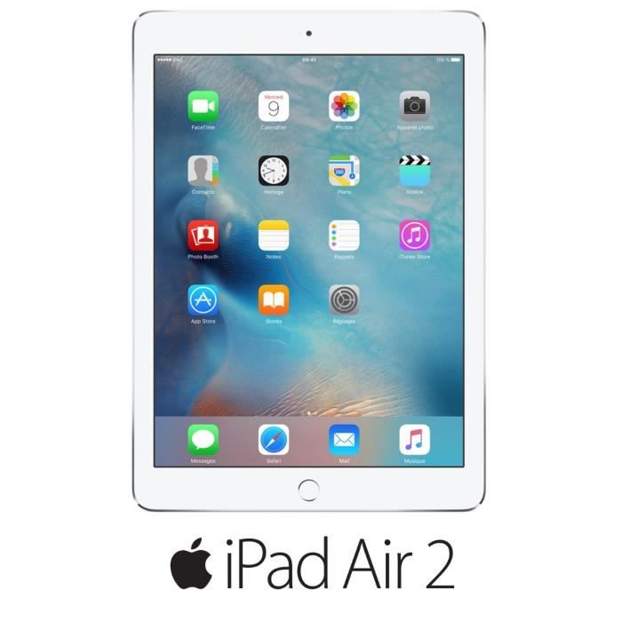 Apple iPad Air 2 Wi-Fi Cellular 64Go Argent1