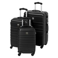 SET DE VALISES FRANCE BAG Set de 3 Valises Rigide ABS 4 Roues 55- SET DE VALISES FRANCE BAG Set de 3 Valises Rigide ABS 4 Roues 55-