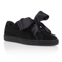 BASKET PUMA Baskets Heart Suede - Femme - Noir et blanc BASKET PUMA Baskets Heart Suede - Femme - Noir et blanc