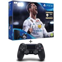 CONSOLE PS4 PS4 1To + FIFA 18 + Manette PS4 DualShock 4 Noire CONSOLE PS4 PS4 1To + FIFA 18 + Manette PS4 DualShock 4 Noire