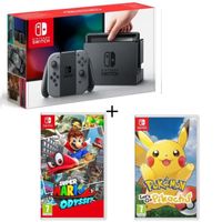 CONSOLE NINTENDO SWITCH Pack Nintendo Switch Grise + Super Mario Odyssey + CONSOLE NINTENDO SWITCH Pack Nintendo Switch Grise + Super Mario Odyssey +