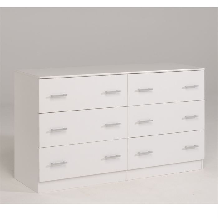 blanc 6 tiroirs dimensions 151 x 88 x 44 cm composition panneaux de