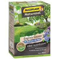 ENGRAIS ALGOFLASH NATURASOL Engrais Gazon + Sulfate de fer ENGRAIS ALGOFLASH NATURASOL Engrais Gazon + Sulfate de fer