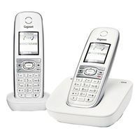 Téléphone fixe GIGASET C610 DUO Blanc Téléphone fixe GIGASET C610 DUO Blanc