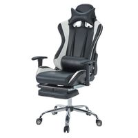 SIÈGE GAMING Chaise Gamer Baquet Rallye - Simili et PVC - Noir SIÈGE GAMING Chaise Gamer Baquet Rallye - Simili et PVC - Noir