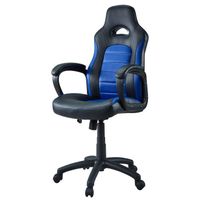 SIÈGE GAMING Chaise Gamer Façon Siège Baquet Sprint noir et ble SIÈGE GAMING Chaise Gamer Façon Siège Baquet Sprint noir et ble