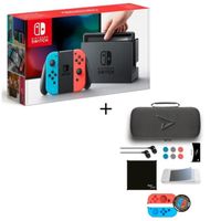 CONSOLE NINTENDO SWITCH Pack Nintendo Switch Néon + Pack d'accessoires Ste CONSOLE NINTENDO SWITCH Pack Nintendo Switch Néon + Pack d'accessoires Ste