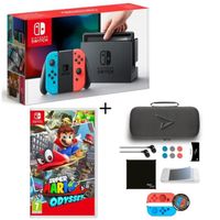 CONSOLE NINTENDO SWITCH Pack Nintendo Switch Néon + Super Mario Odyssey + CONSOLE NINTENDO SWITCH Pack Nintendo Switch Néon + Super Mario Odyssey +