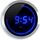 Horloge murale à LED bleue - Ø 30 cm