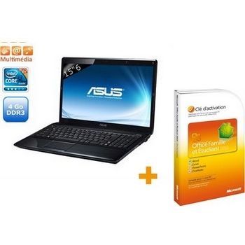 ORDINATEUR PORTABLE Asus A52JE EX267V + Office Famille et Etudiant 201