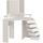 GLAM Coiffeuse avec LED style contemporain blanc -