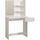 FASHION Coiffeuse style contemporain blanc mat - L