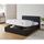 BAHIA Lit coffre adulte contemporain simili noir +