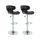 YORK Lot de 2 tabourets de bar réglables