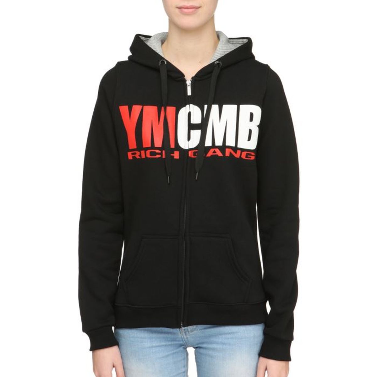 Sweatshirt Zippé Vente Ymcmb Capuche Femme Sweat Noir Achat q0wqAzR6a