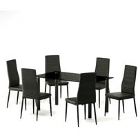 TABLE A MANGER COMPLET BELAIR Ensemble table à manger 4 à 6 personnes con TABLE A MANGER COMPLET BELAIR Ensemble table à manger 4 à 6 personnes con