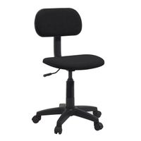 CHAISE DE BUREAU PIKTO Chaise de bureau dactylo - Tissu Noir - L 38 CHAISE DE BUREAU PIKTO Chaise de bureau dactylo - Tissu Noir - L 38