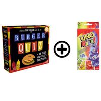 JEU SOCIÉTÉ - PLATEAU Burger Quiz + 1 Uno Couleurs OFFERT - JEU SOCIÉTÉ - PLATEAU Burger Quiz + 1 Uno Couleurs OFFERT -