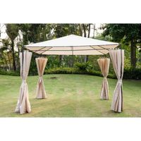 TONNELLE - BARNUM Tonnelle de jardin Lagoon - 3 x 3 m - Beige TONNELLE - BARNUM Tonnelle de jardin Lagoon - 3 x 3 m - Beige