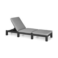 CHAISE LONGUE ALLIBERT Bain de soleil DAYTONA imitation résine CHAISE LONGUE ALLIBERT Bain de soleil DAYTONA imitation résine