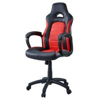 CHAISE DE BUREAU Fauteuil de Bureau Façon Siège Baquet Sprint noir CHAISE DE BUREAU Fauteuil de Bureau Façon Siège Baquet Sprint noir
