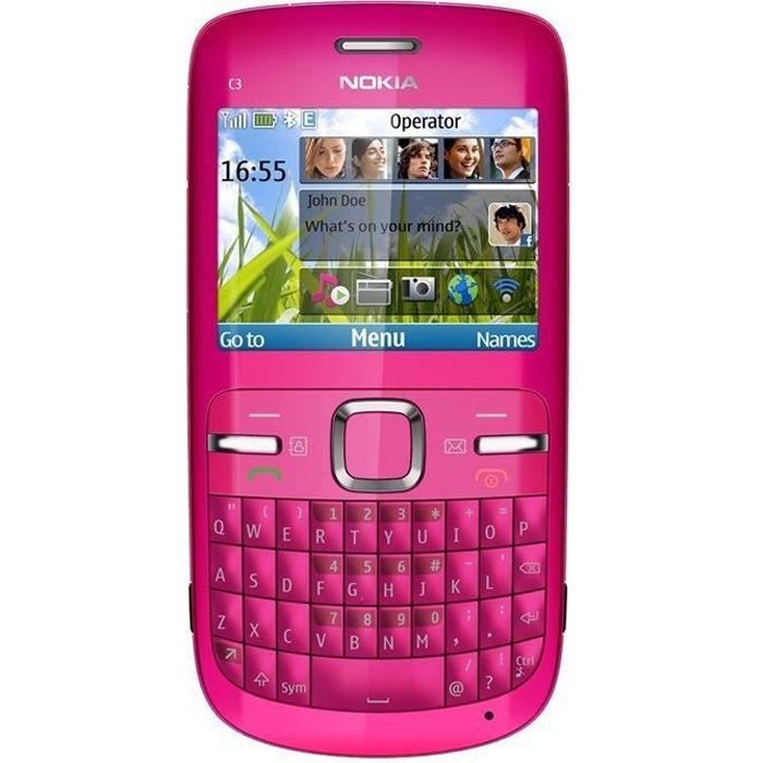 NOKIA C3 00 Rose   Achat / Vente TELEPHONE PORTABLE NOKIA C3 00 Rose 