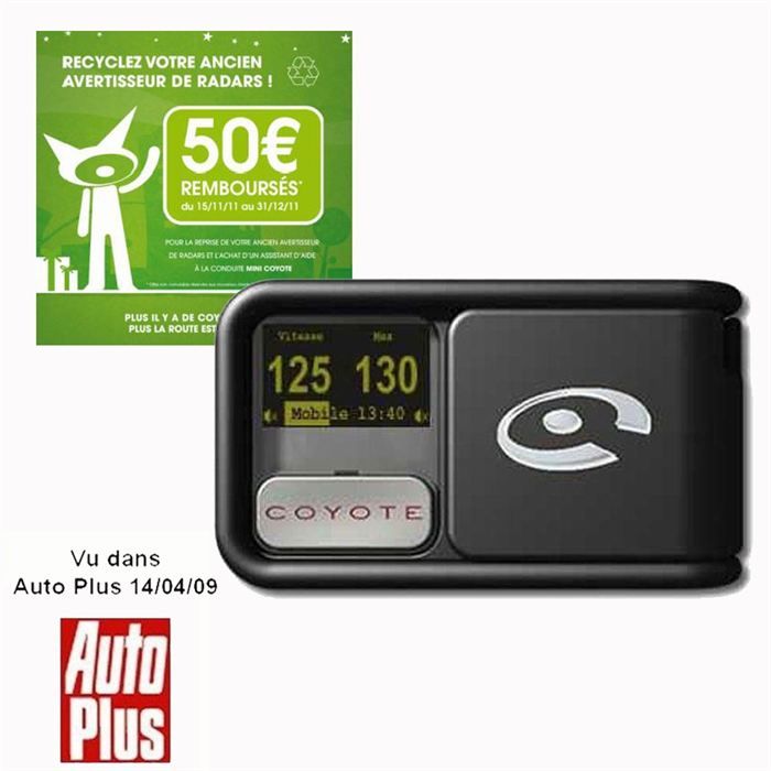 50 € remboursés du 15/11/11 au 31/12/11*   Avertisseur de radars